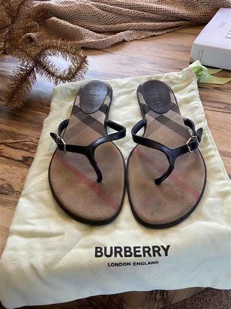 burberry women slide|burberry women's thongs flip flops.